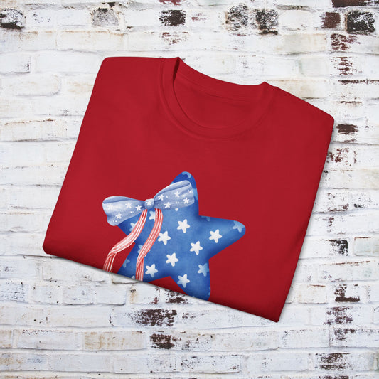 Stars & Stripes Unisex Ultra Cotton Tee for Summer Celebrations