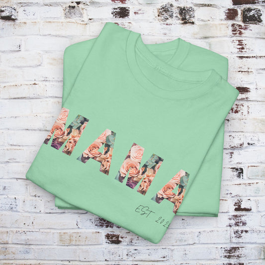 Mama Established 2011 Unisex Heavy Cotton Tee - Perfect Gift for Moms
