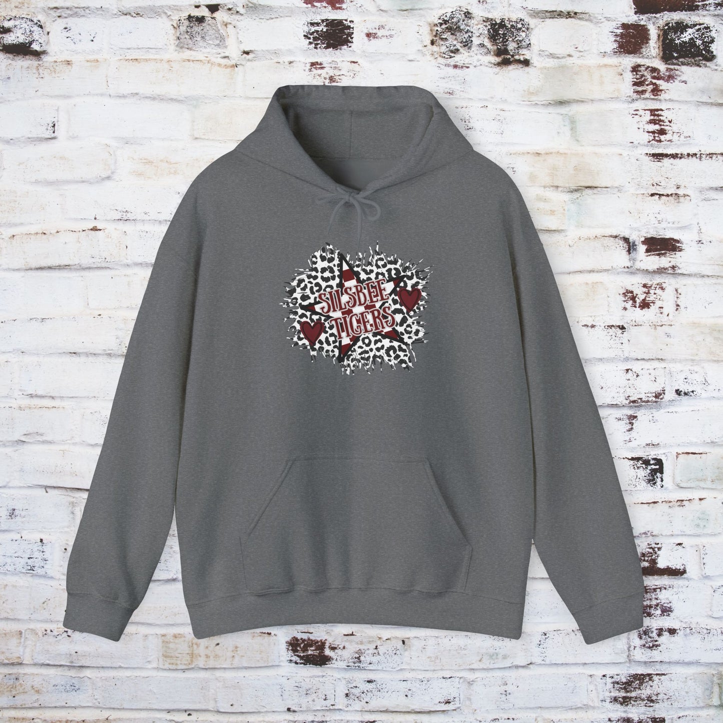 Unisex Heavy Blend™ Hooded Sweatshirt - Silsbee Tigers Graphic Sweatshirt