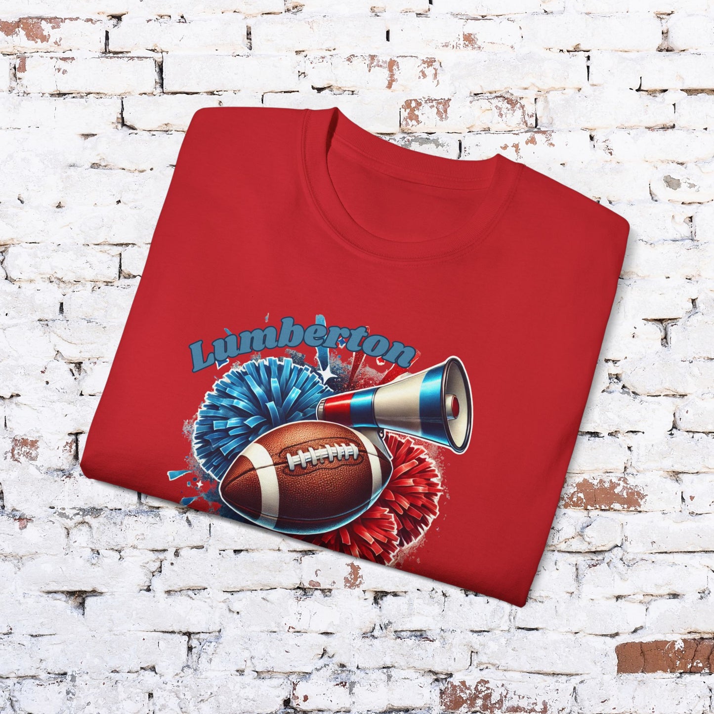 Unisex Ultra Cotton Football Tee for Game Day - Lumberton Raiders Design