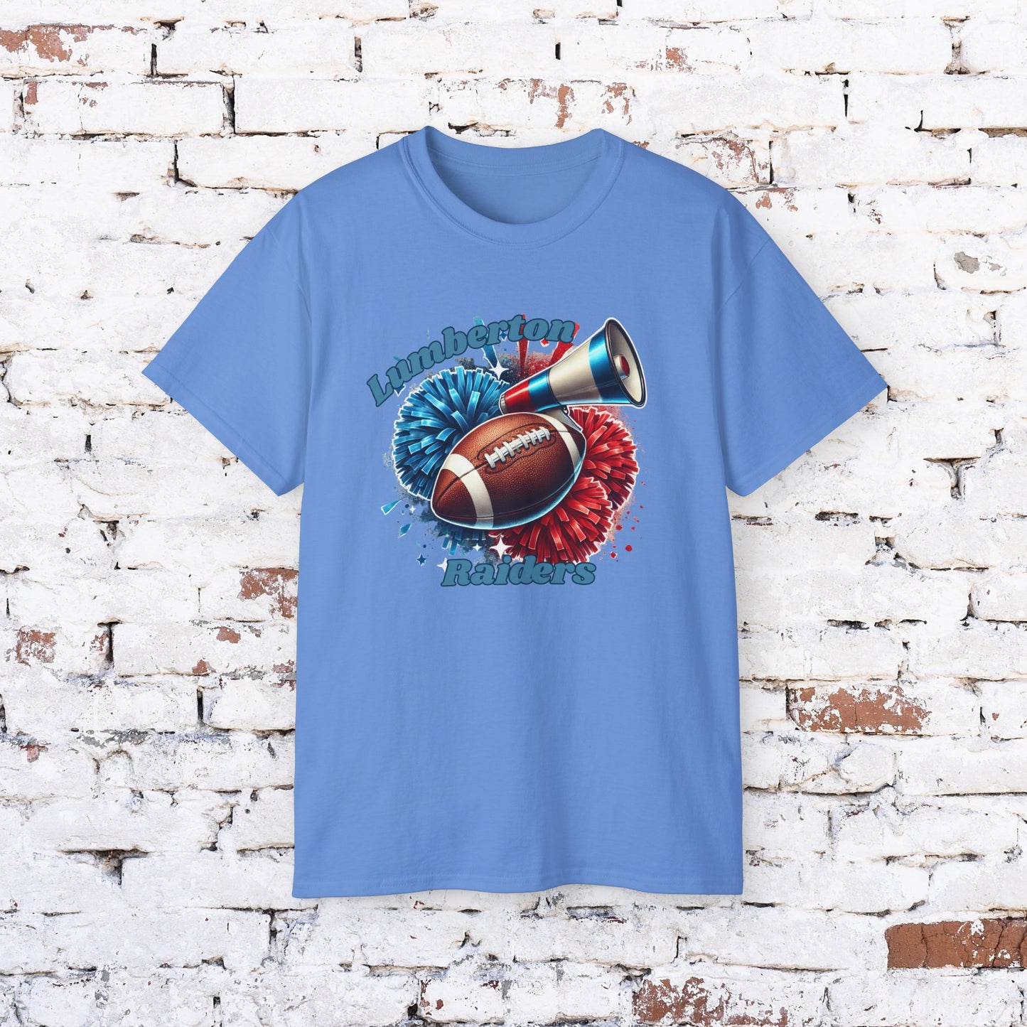 Unisex Ultra Cotton Football Tee for Game Day - Lumberton Raiders Design