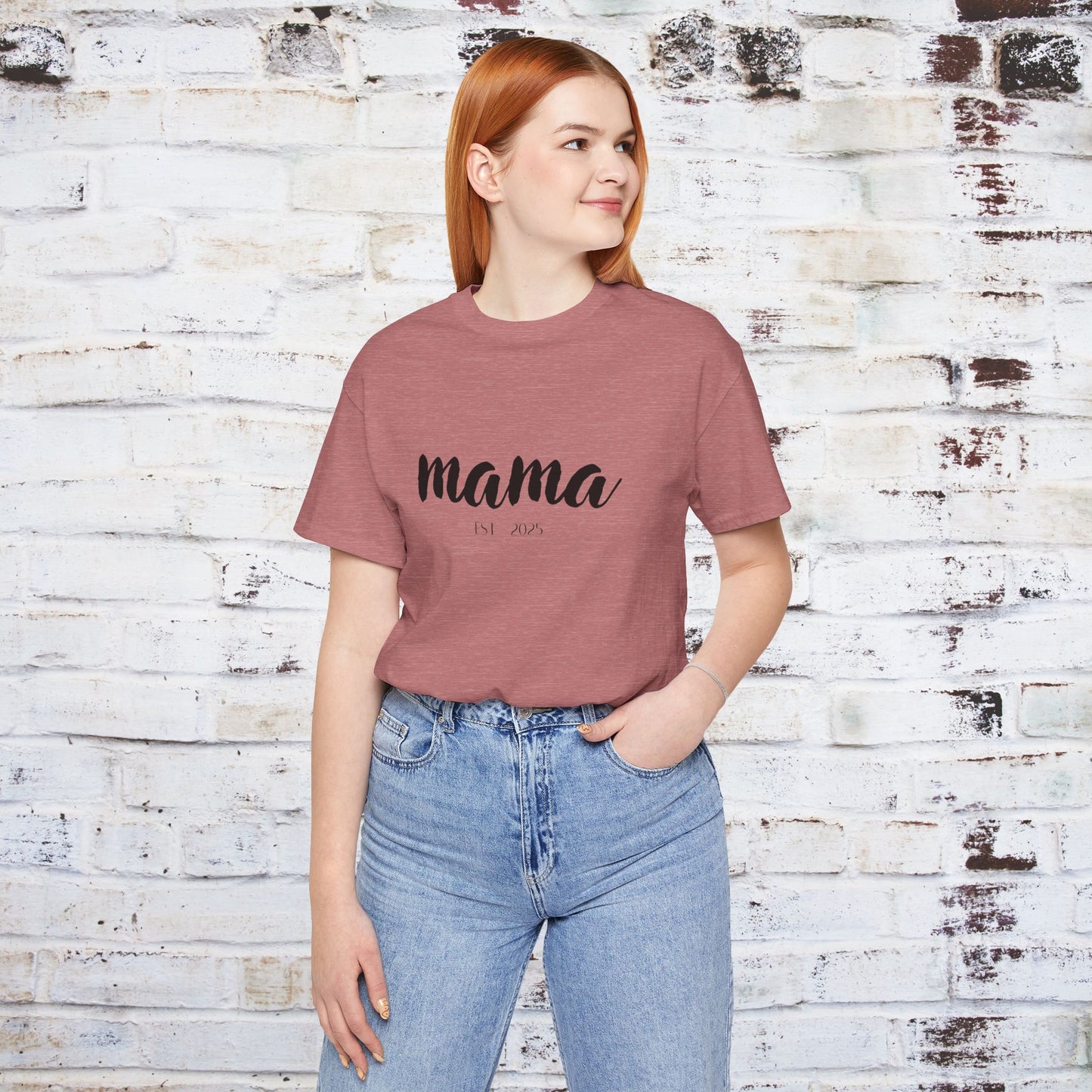 Mama Established 2023 Unisex Short Sleeve Tee - Perfect Gift for New Moms