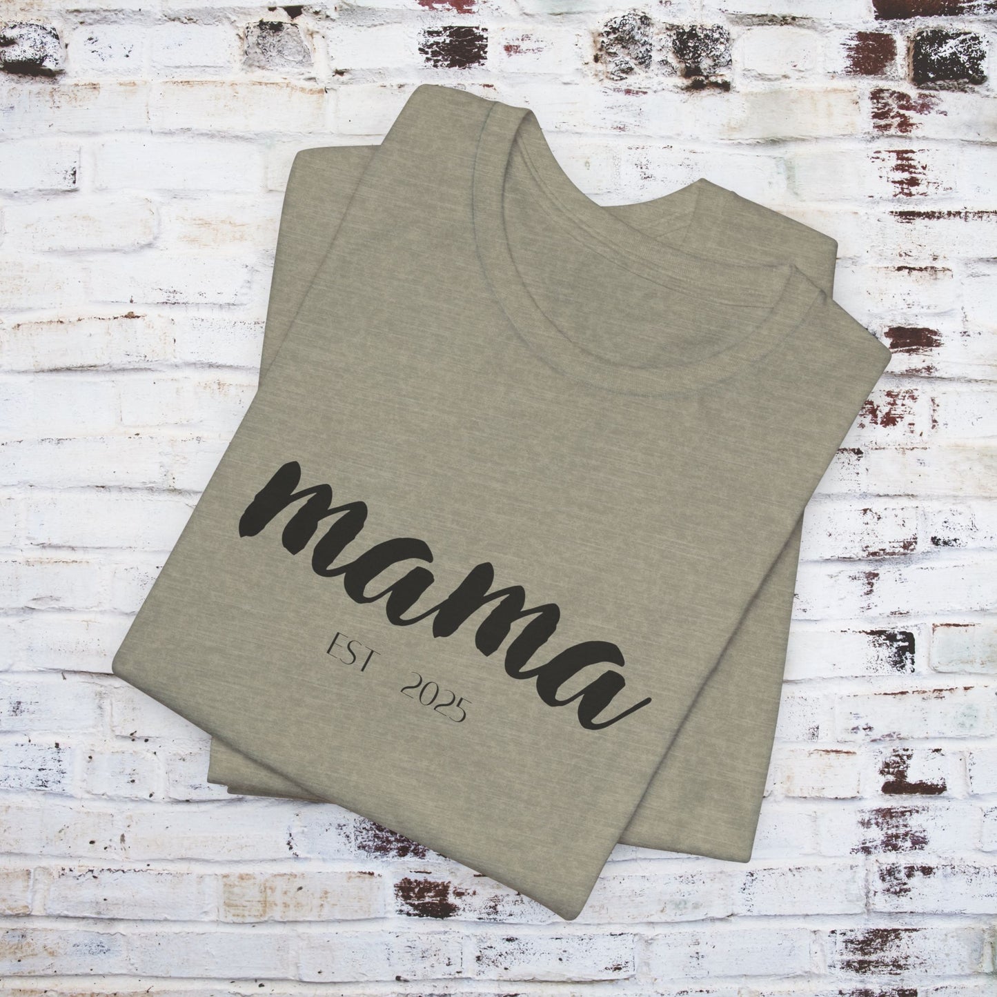 Mama Established 2023 Unisex Short Sleeve Tee - Perfect Gift for New Moms