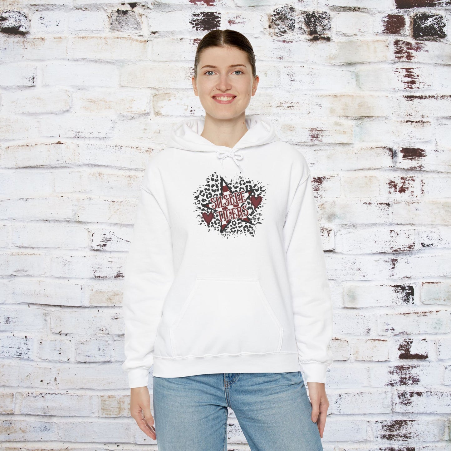 Unisex Heavy Blend™ Hooded Sweatshirt - Silsbee Tigers Graphic Sweatshirt