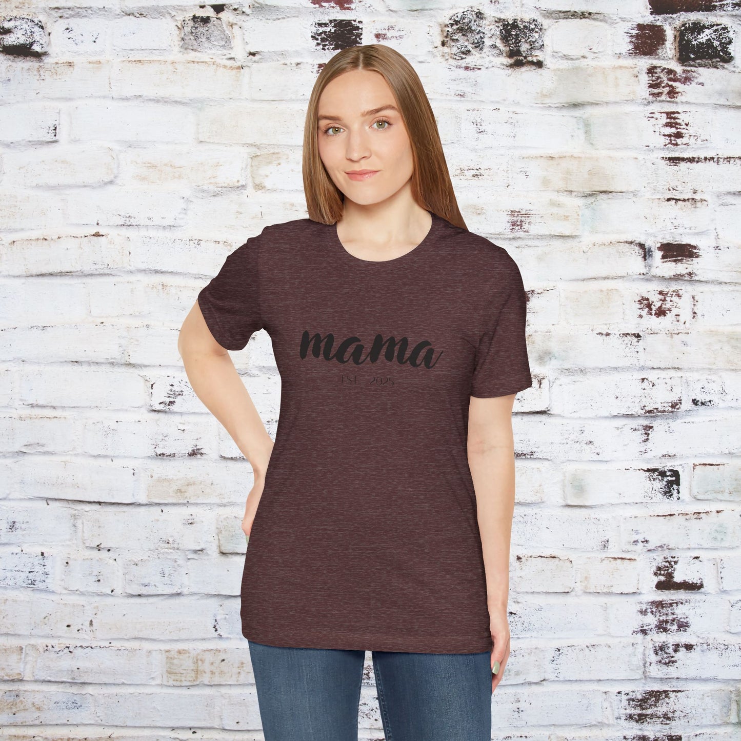 Mama Established 2023 Unisex Short Sleeve Tee - Perfect Gift for New Moms