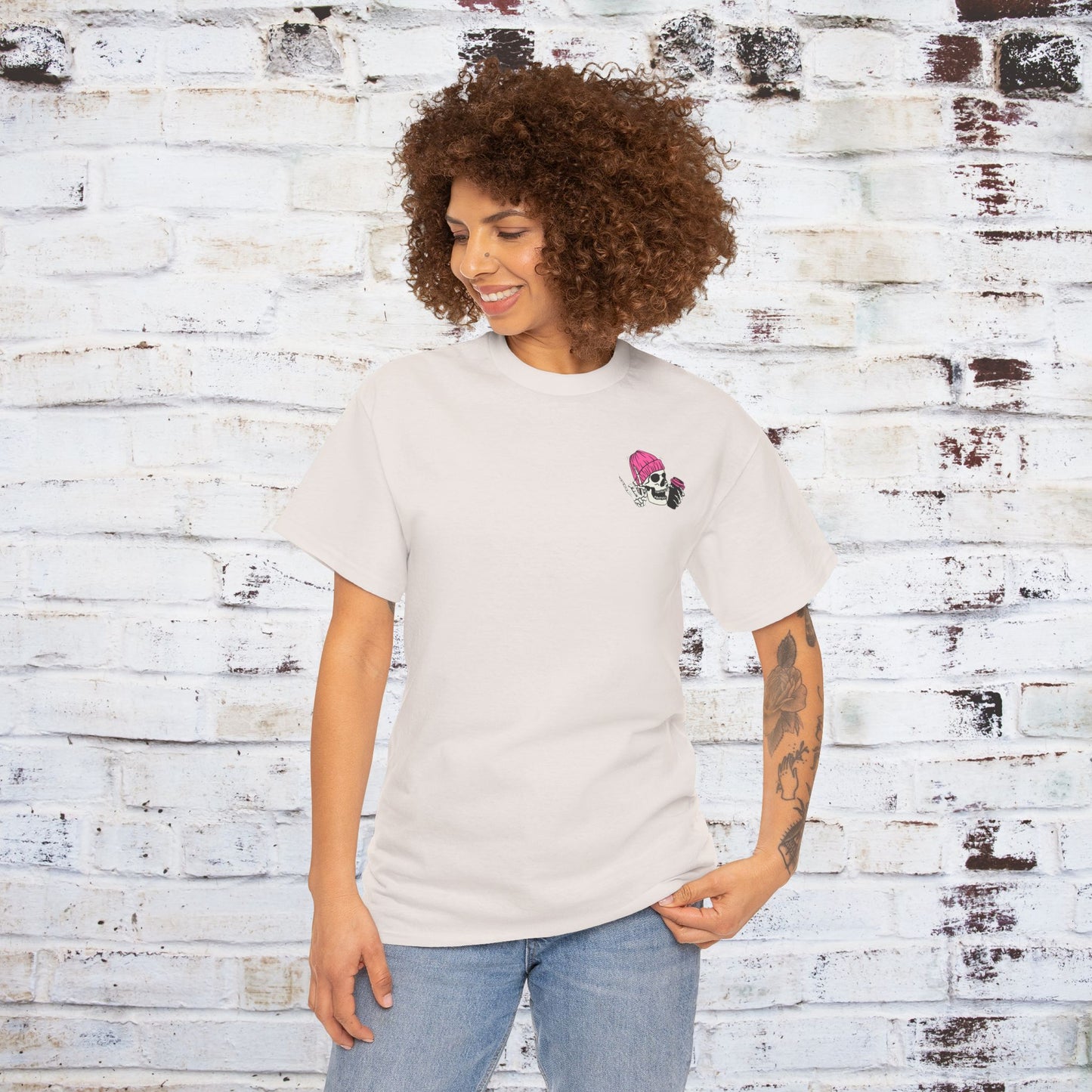 Coffee Is Life Unisex Heavy Cotton Tee - Trendy Skull Design for Coffee Lovers