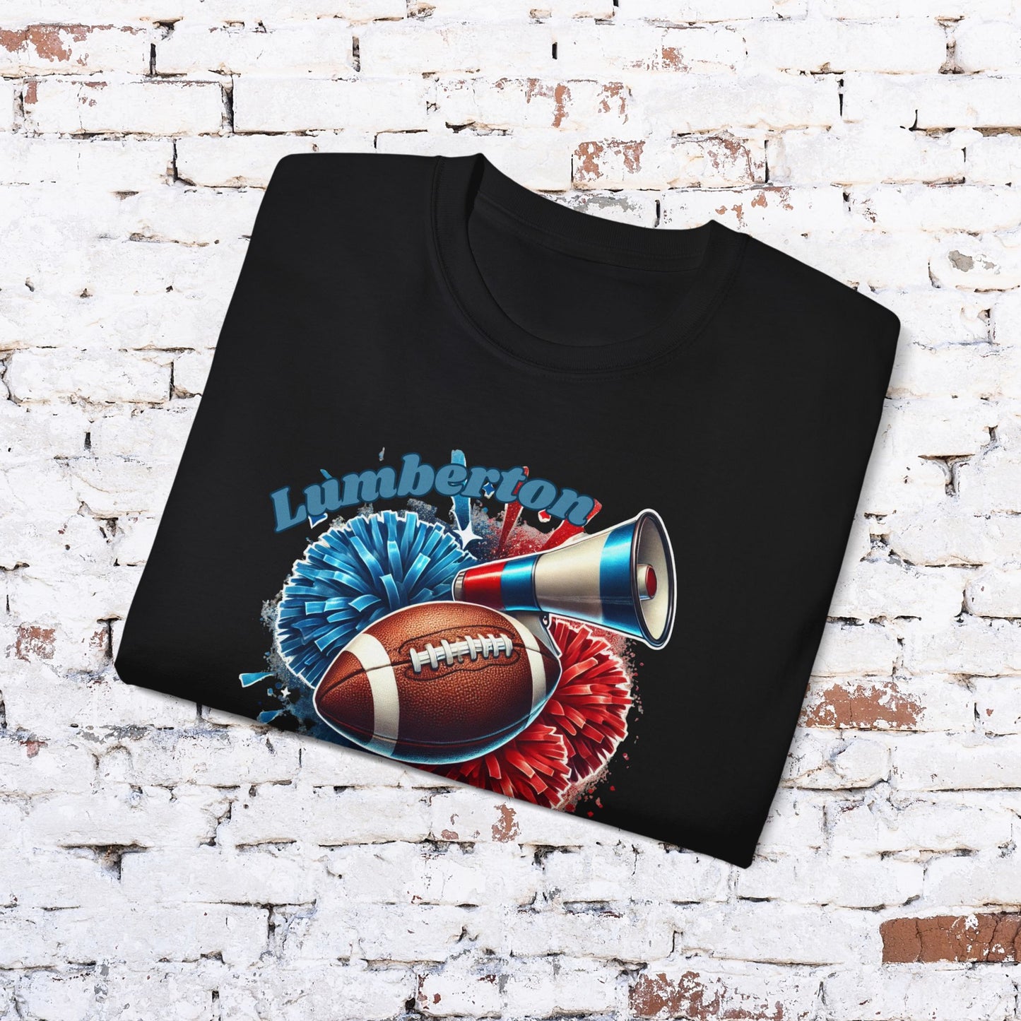 Unisex Ultra Cotton Football Tee for Game Day - Lumberton Raiders Design