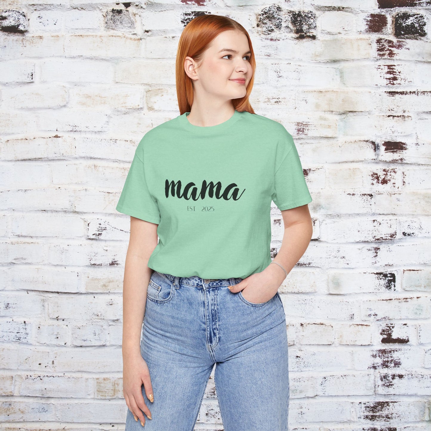 Mama Established 2023 Unisex Short Sleeve Tee - Perfect Gift for New Moms
