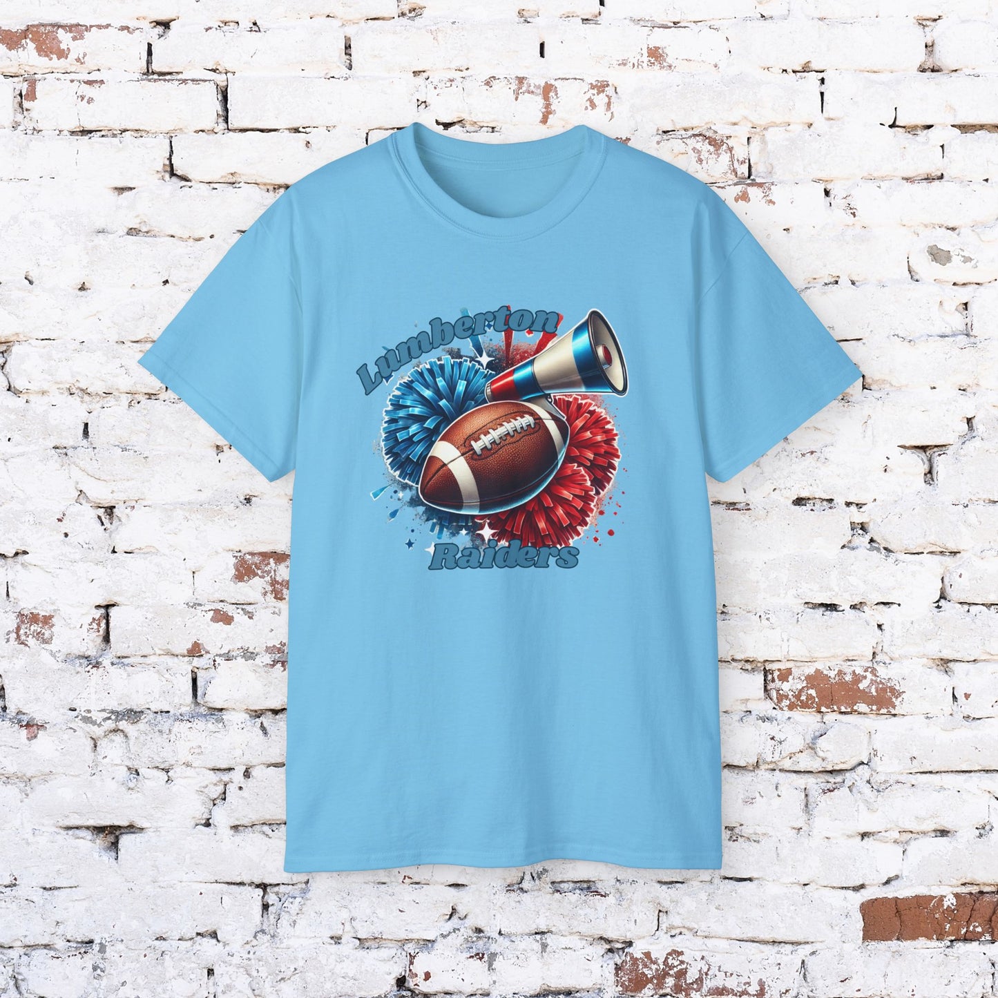 Unisex Ultra Cotton Football Tee for Game Day - Lumberton Raiders Design