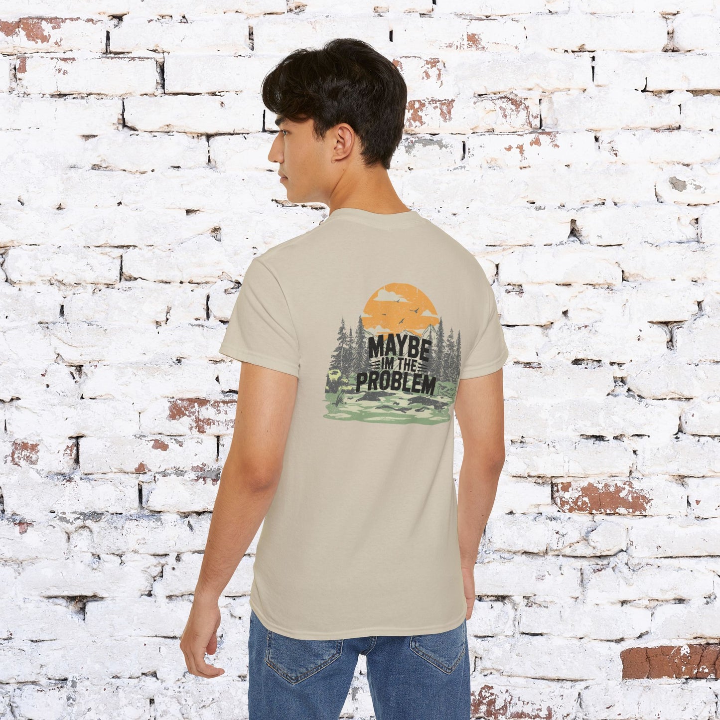 Funny Outdoorsy Unisex Ultra Cotton Tee - "Maybe I'm the Problem"
