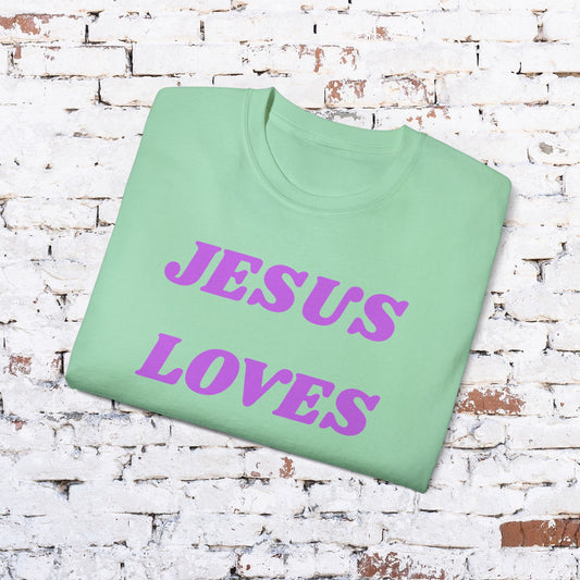 Jesus Loves You Unisex Cotton Tee - Inspirational Apparel