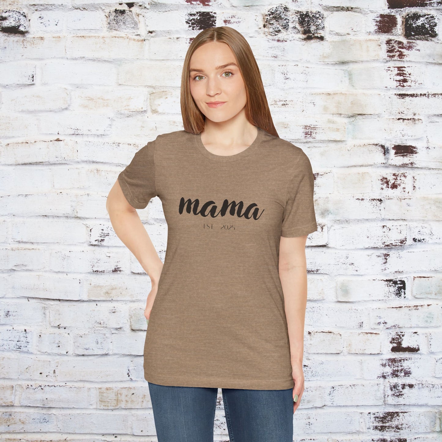 Mama Established 2023 Unisex Short Sleeve Tee - Perfect Gift for New Moms