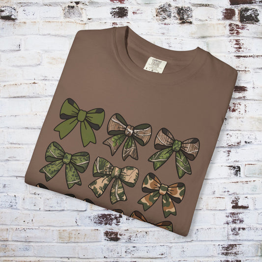 Camouflage Bow Graphic Unisex T-Shirt
