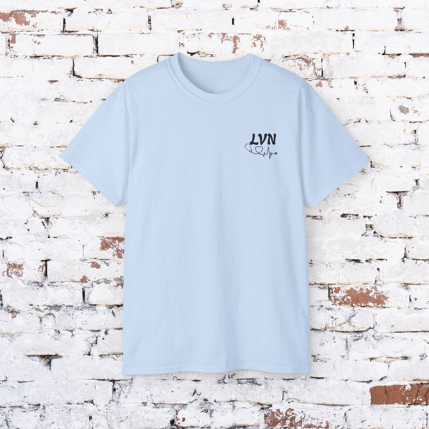 LVN Floral Heart Unisex Ultra Cotton Tee - Perfect for Healthcare Workers and Nurses