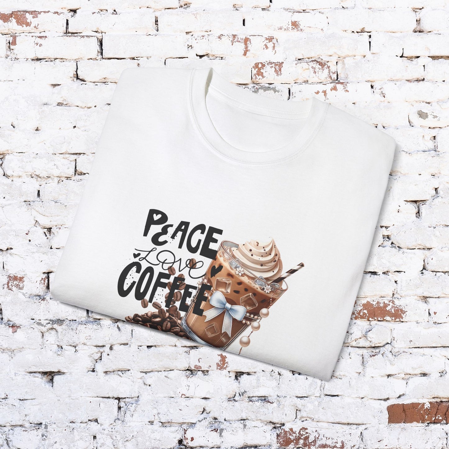 Coffee Lover Unisex Ultra Cotton Tee - Peace Love Coffee Design