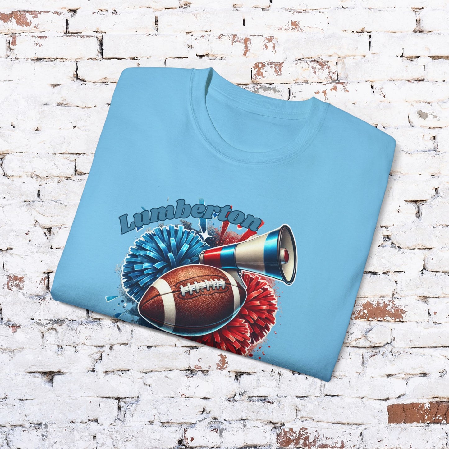 Unisex Ultra Cotton Football Tee for Game Day - Lumberton Raiders Design