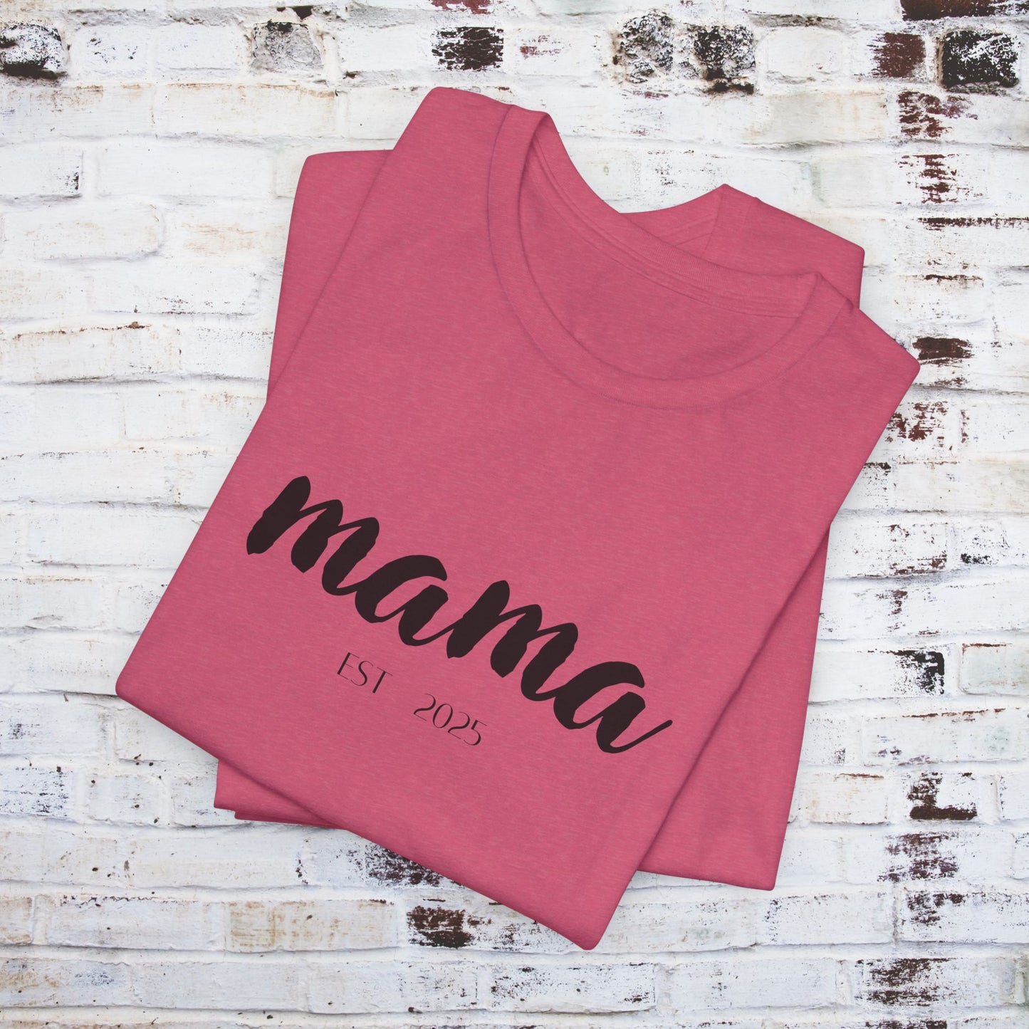 Mama Established 2023 Unisex Short Sleeve Tee - Perfect Gift for New Moms