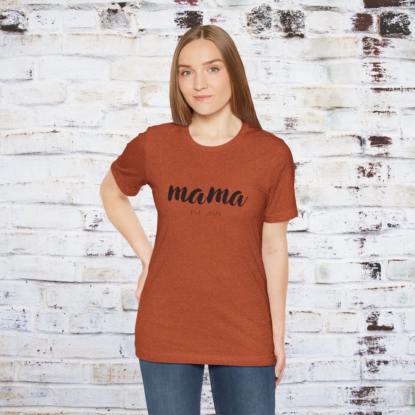 Mama Established 2023 Unisex Short Sleeve Tee - Perfect Gift for New Moms