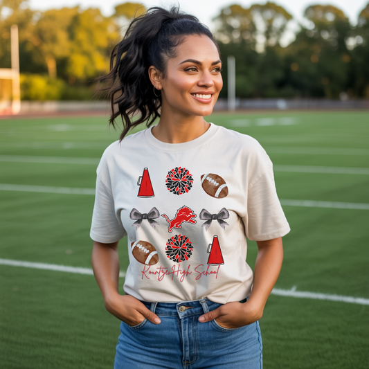 Kountze High School Spirit T-Shirt | Lions Mascot Cheer Football Pep Rally Tee | Game Day School Pride Shirt