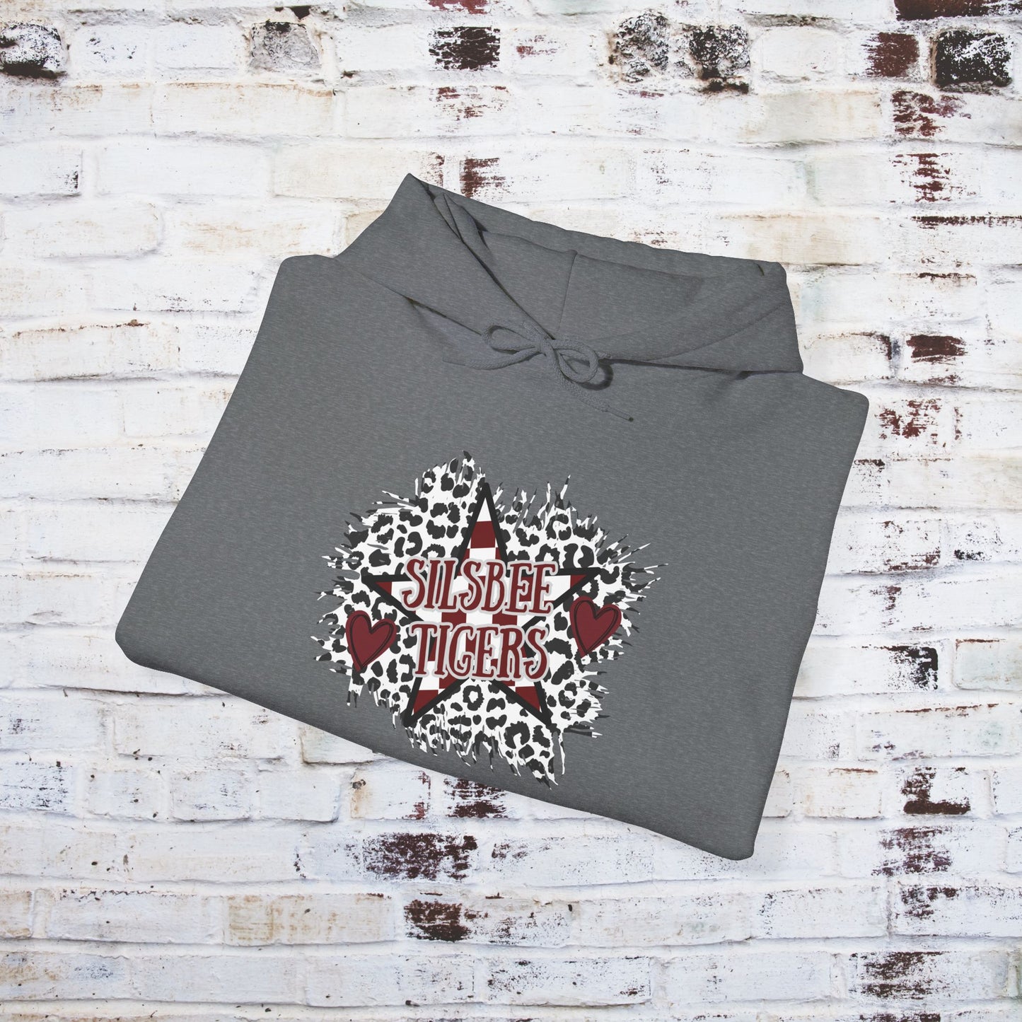 Unisex Heavy Blend™ Hooded Sweatshirt - Silsbee Tigers Graphic Sweatshirt