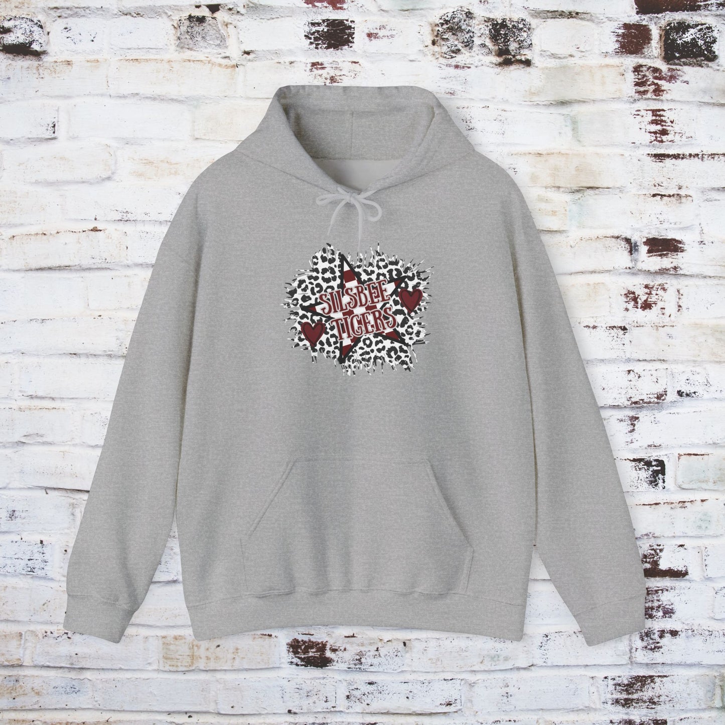 Unisex Heavy Blend™ Hooded Sweatshirt - Silsbee Tigers Graphic Sweatshirt