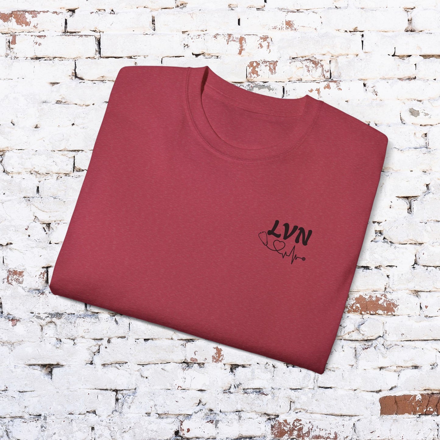 LVN Floral Heart Unisex Ultra Cotton Tee - Perfect for Healthcare Workers and Nurses
