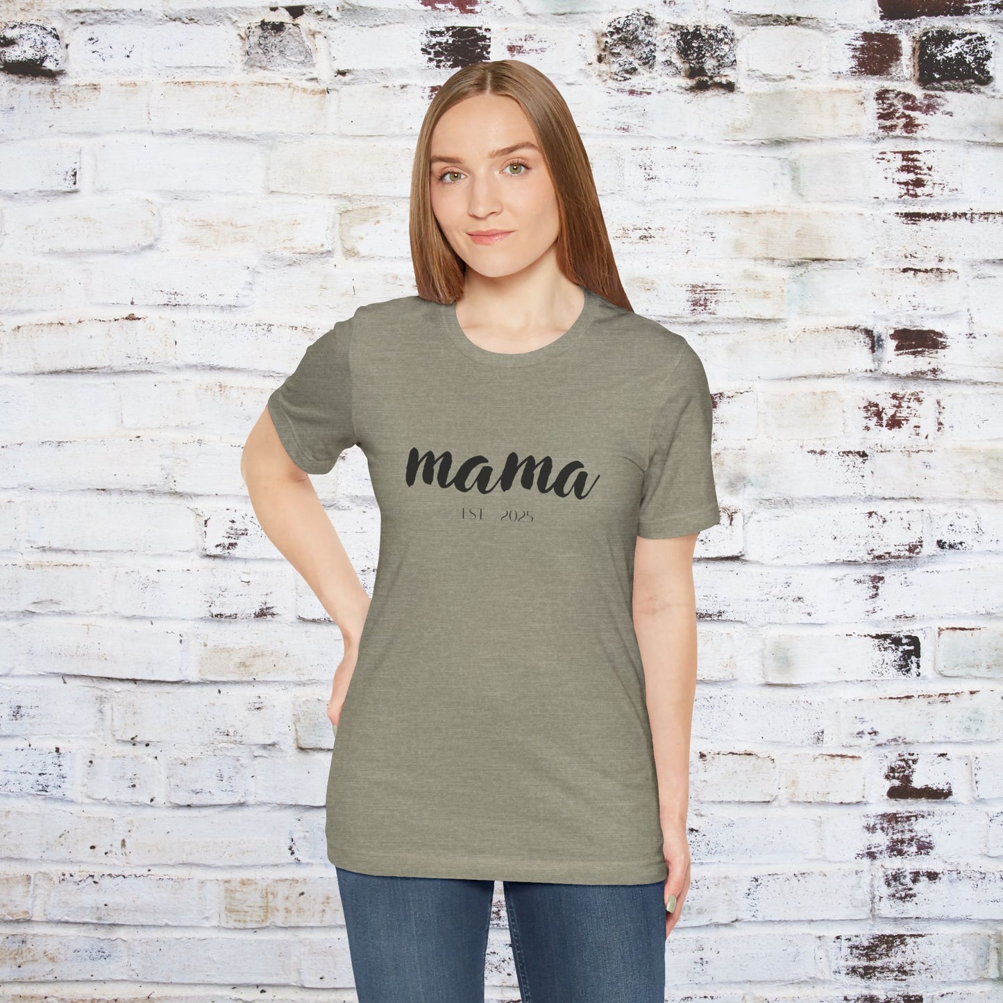 Mama Established 2023 Unisex Short Sleeve Tee - Perfect Gift for New Moms