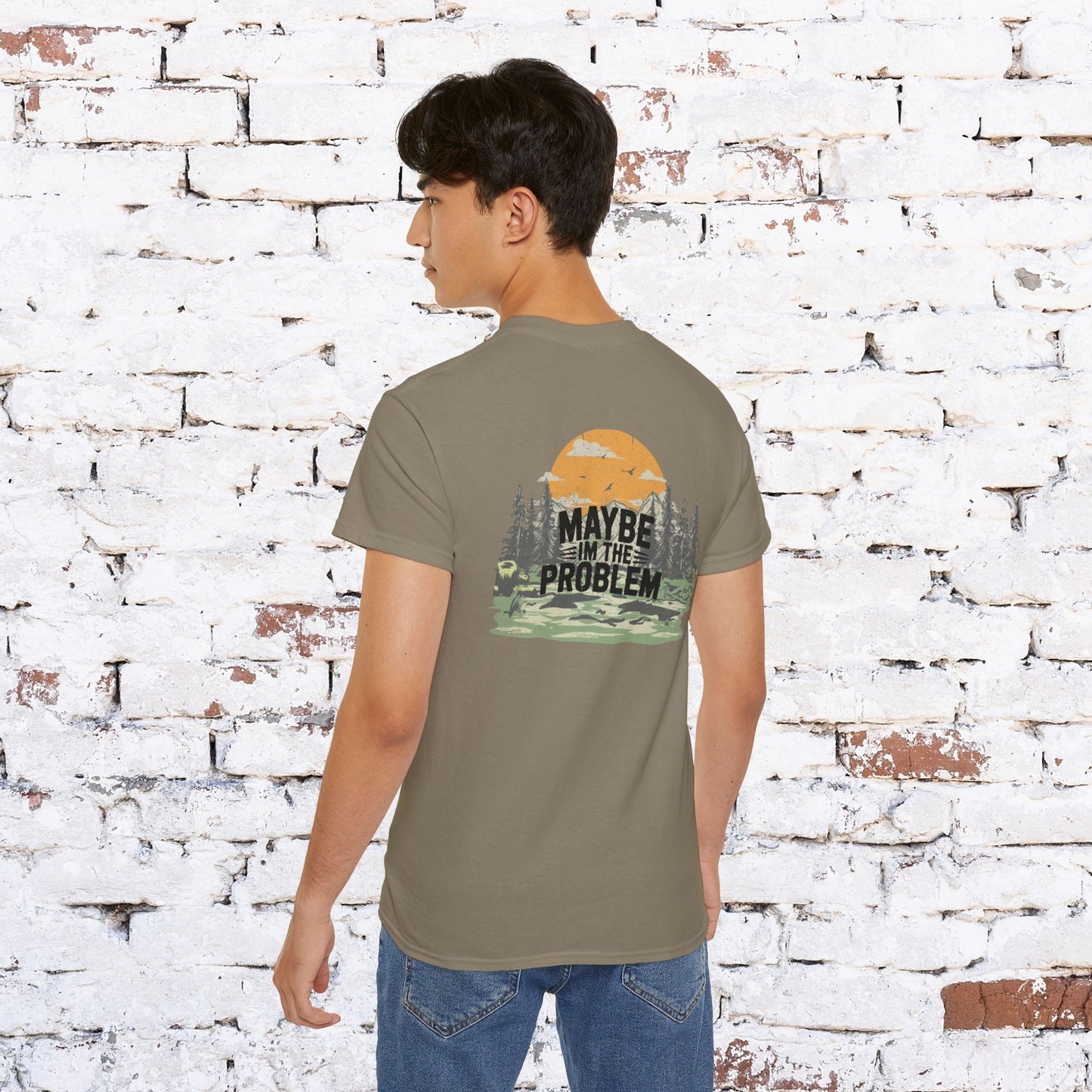 Funny Outdoorsy Unisex Ultra Cotton Tee - "Maybe I'm the Problem"