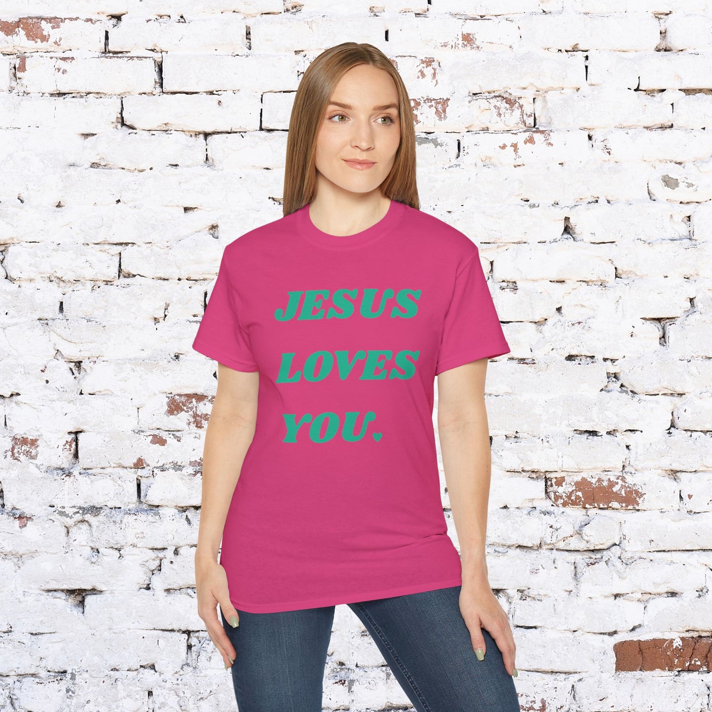 Jesus Loves You Unisex Ultra Cotton Tee - Comfortable Faith-Based Shirt
