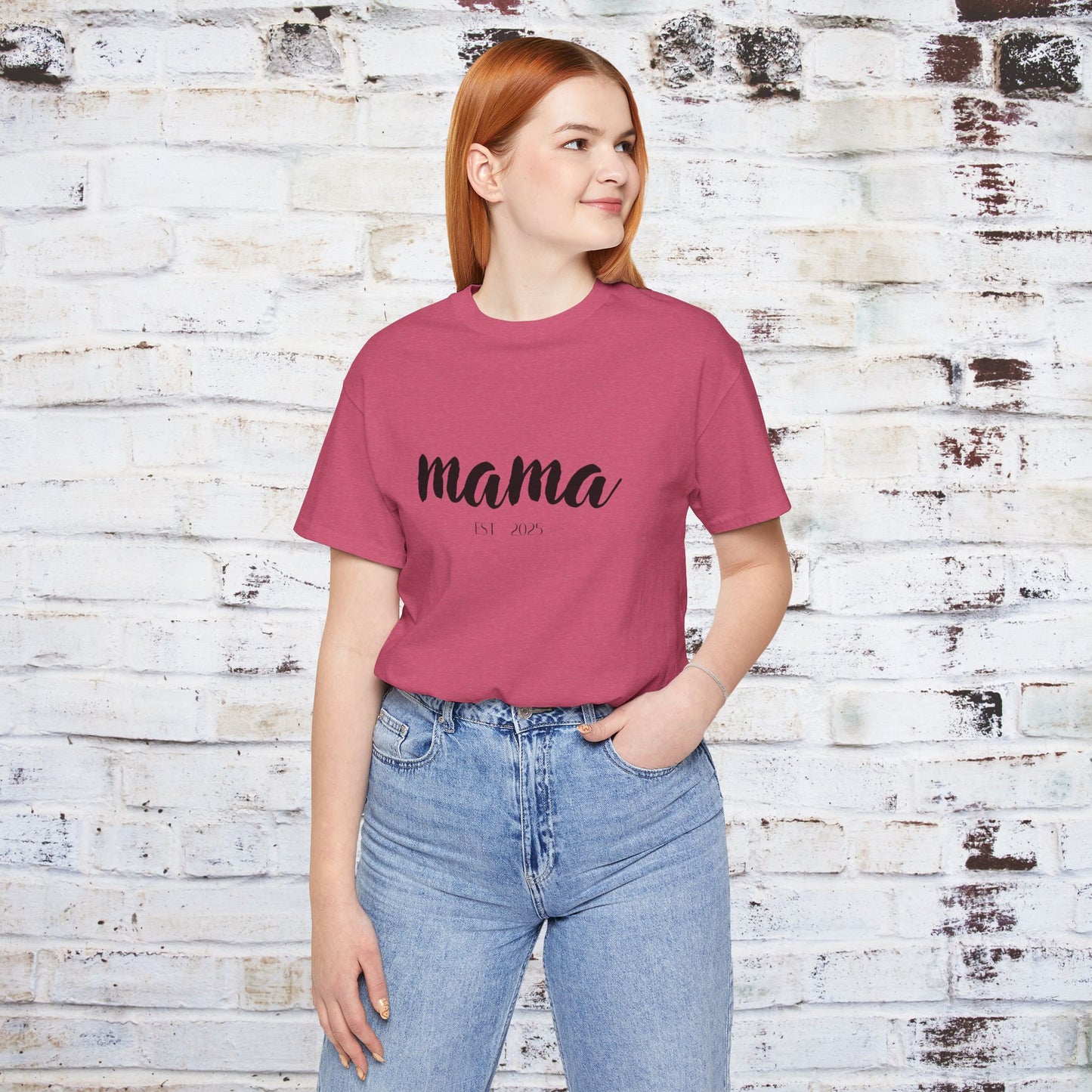 Mama Established 2023 Unisex Short Sleeve Tee - Perfect Gift for New Moms