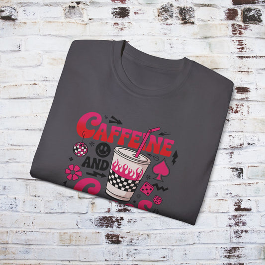 Caffeine and Chaos Unisex Ultra Cotton Tee - Perfect for Coffee Lovers