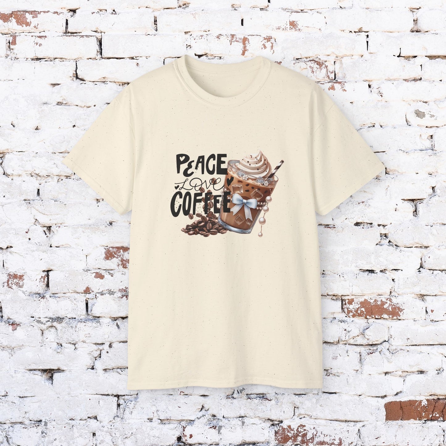 Coffee Lover Unisex Ultra Cotton Tee - Peace Love Coffee Design