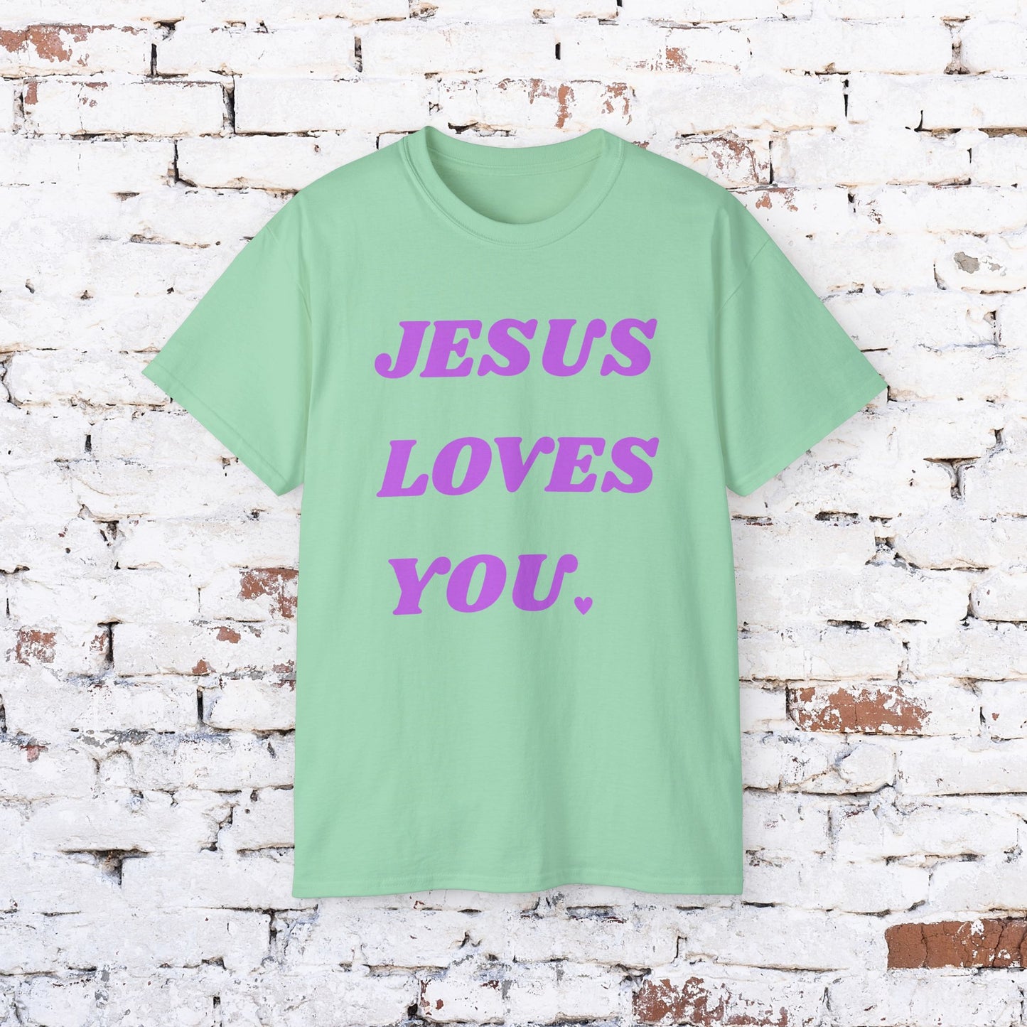 Jesus Loves You Unisex Cotton Tee - Inspirational Apparel