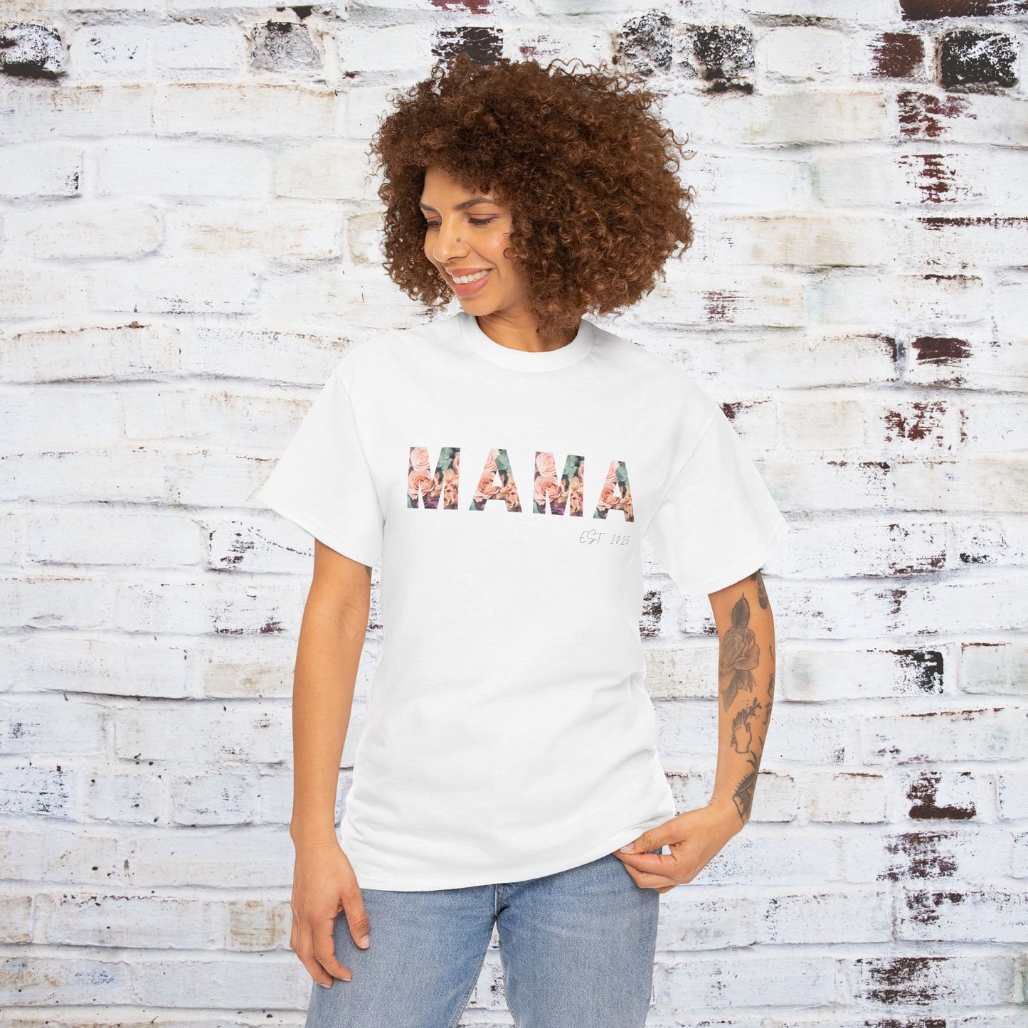 Mama Established 2011 Unisex Heavy Cotton Tee - Perfect Gift for Moms