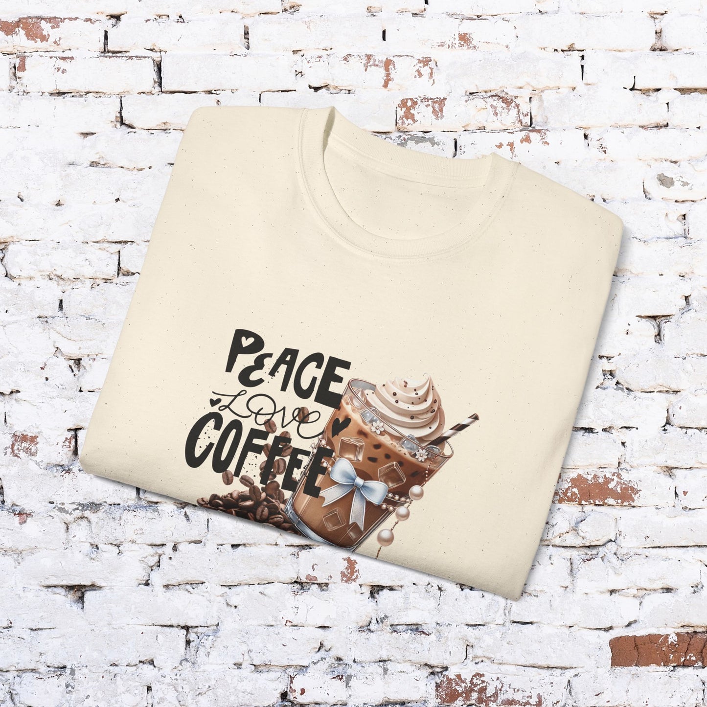 Coffee Lover Unisex Ultra Cotton Tee - Peace Love Coffee Design