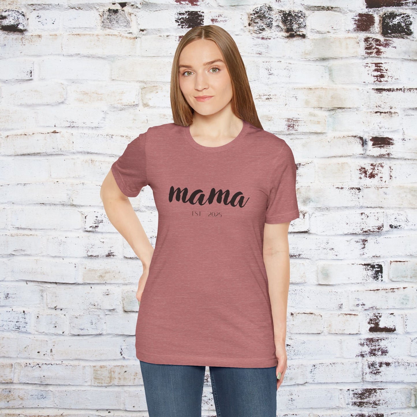 Mama Established 2023 Unisex Short Sleeve Tee - Perfect Gift for New Moms