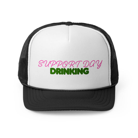 Day Drinking Trucker Cap - Supportive Fun Hat for Summer Celebrations