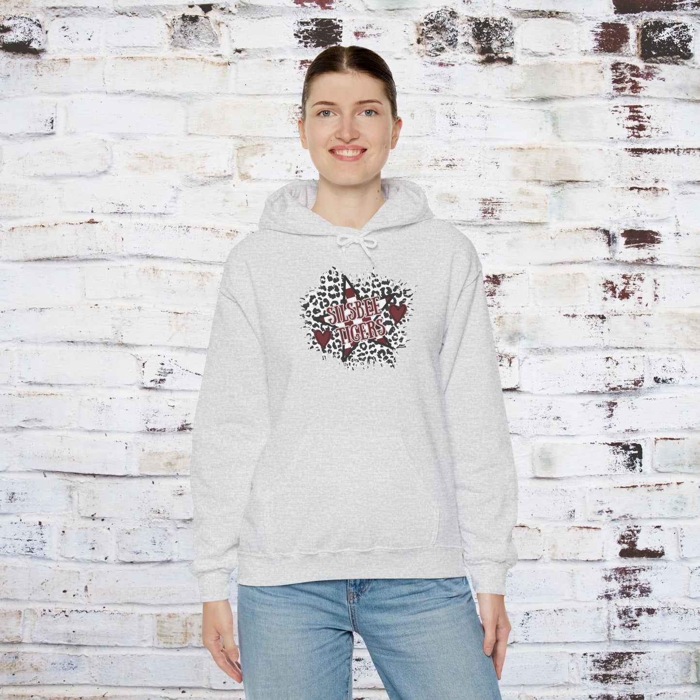 Unisex Heavy Blend™ Hooded Sweatshirt - Silsbee Tigers Graphic Sweatshirt