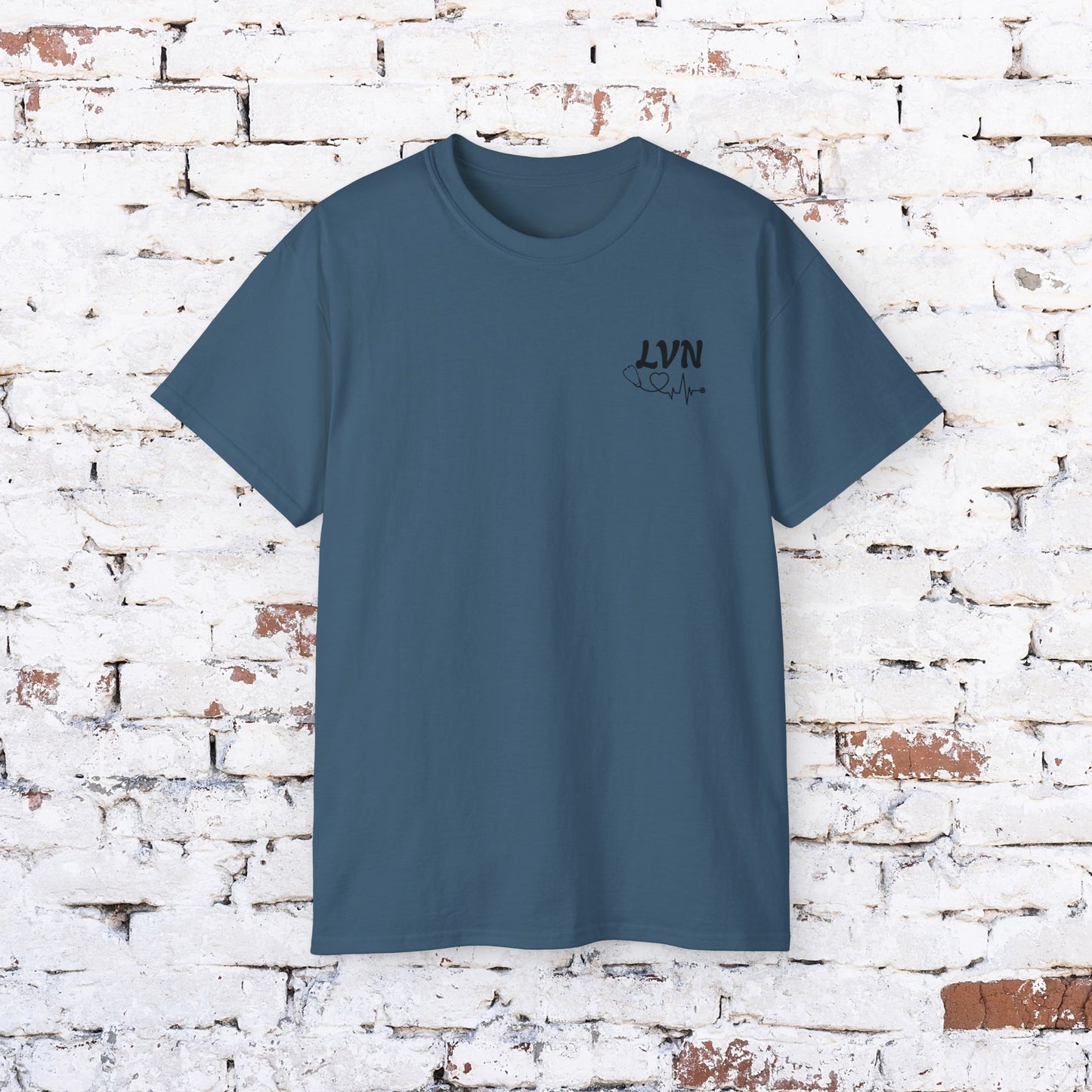 LVN Floral Heart Unisex Ultra Cotton Tee - Perfect for Healthcare Workers and Nurses