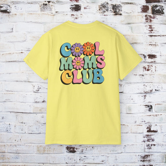 Cool Moms Club Vintage Tee - Unisex Fun Floral Graphic T-Shirt