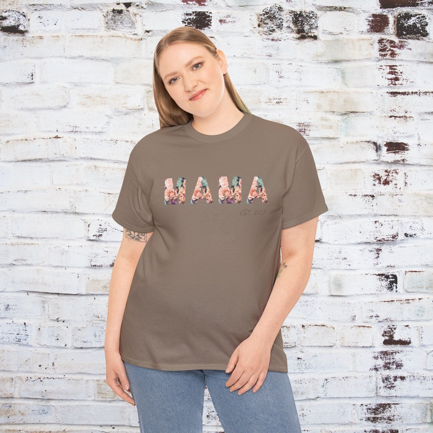 Mama Established 2011 Unisex Heavy Cotton Tee - Perfect Gift for Moms