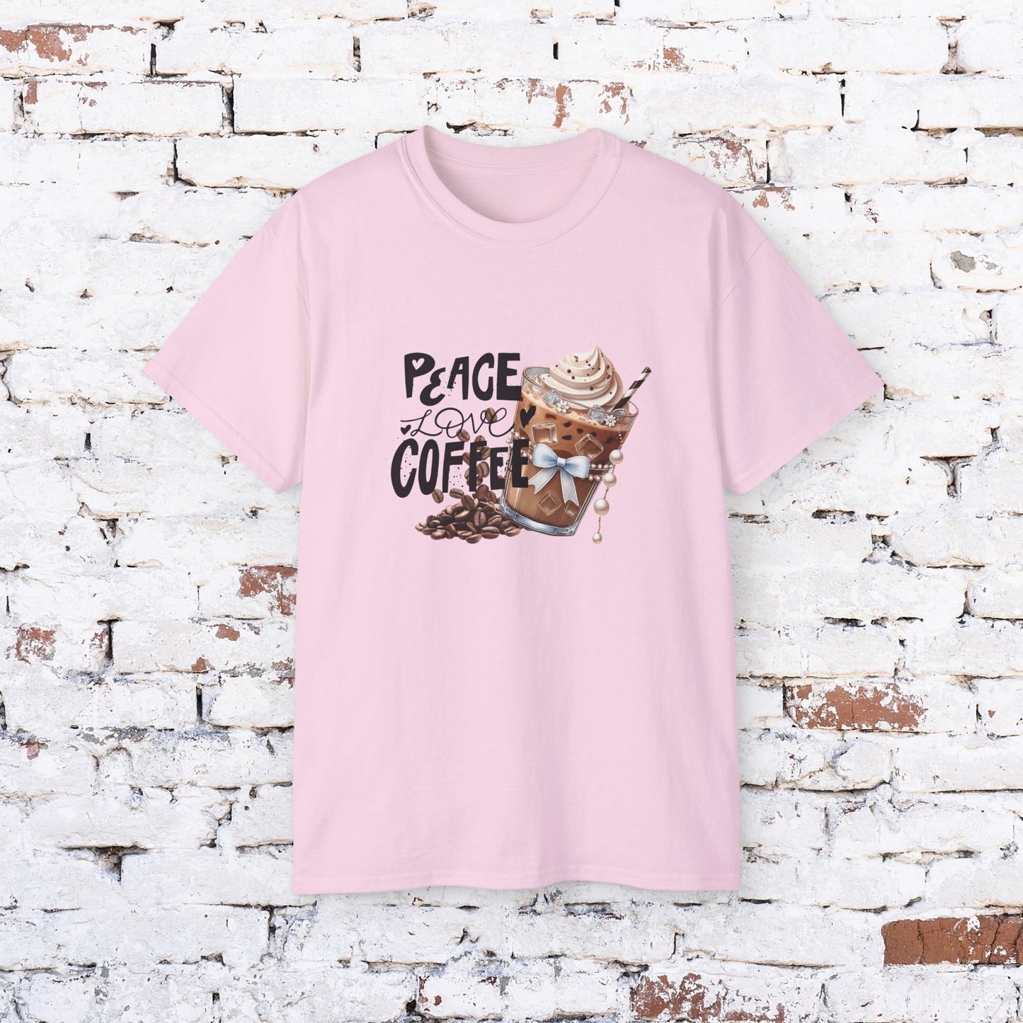 Coffee Lover Unisex Ultra Cotton Tee - Peace Love Coffee Design