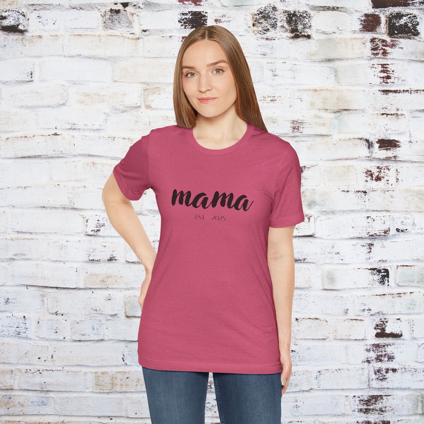 Mama Established 2023 Unisex Short Sleeve Tee - Perfect Gift for New Moms