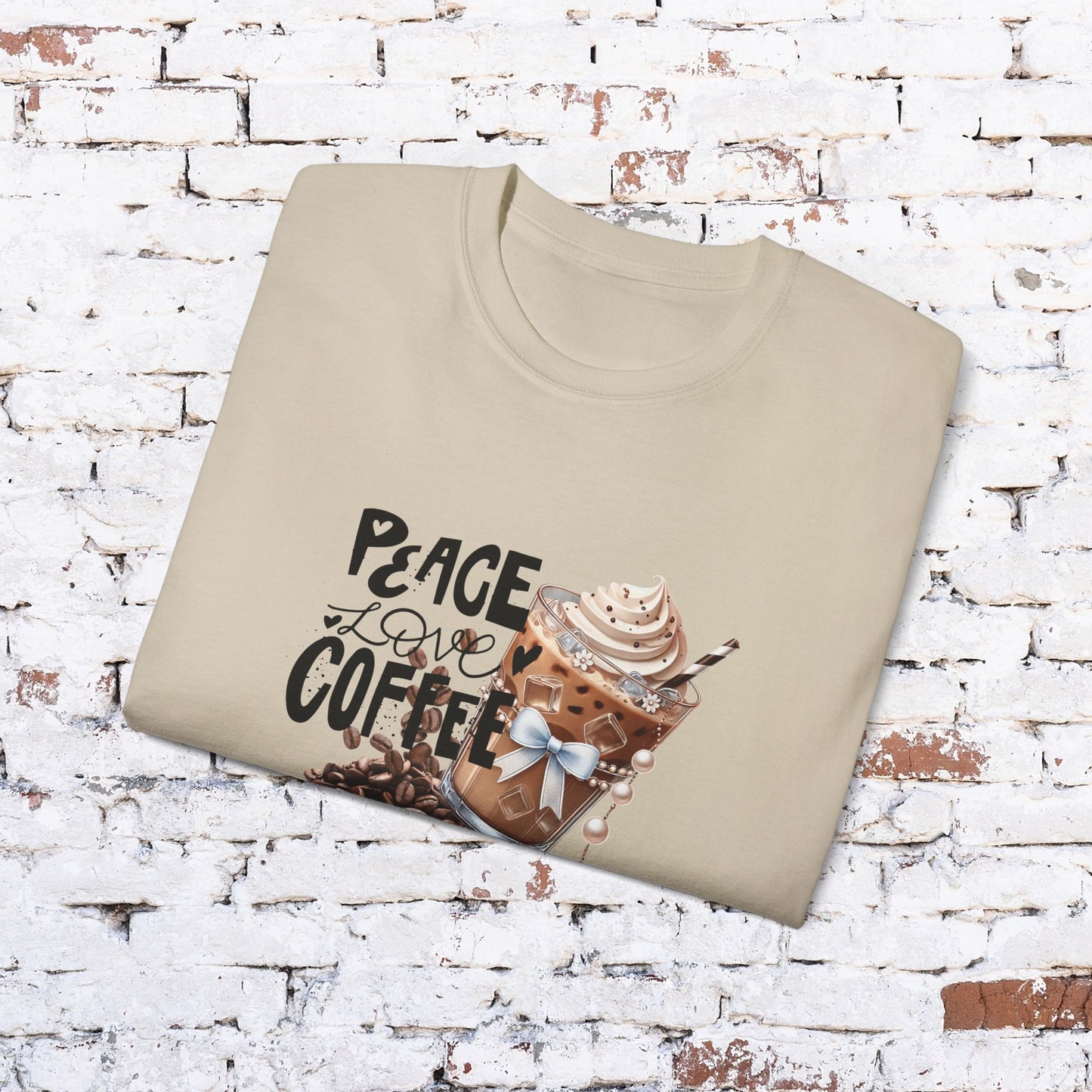 Coffee Lover Unisex Ultra Cotton Tee - Peace Love Coffee Design