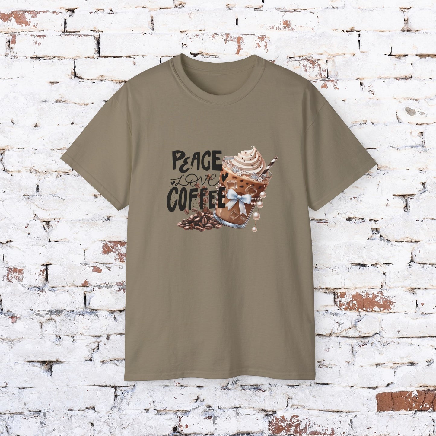 Coffee Lover Unisex Ultra Cotton Tee - Peace Love Coffee Design