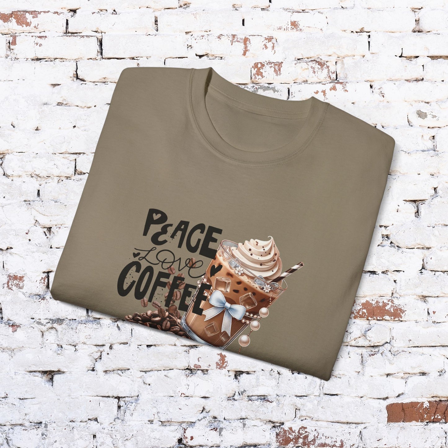 Coffee Lover Unisex Ultra Cotton Tee - Peace Love Coffee Design