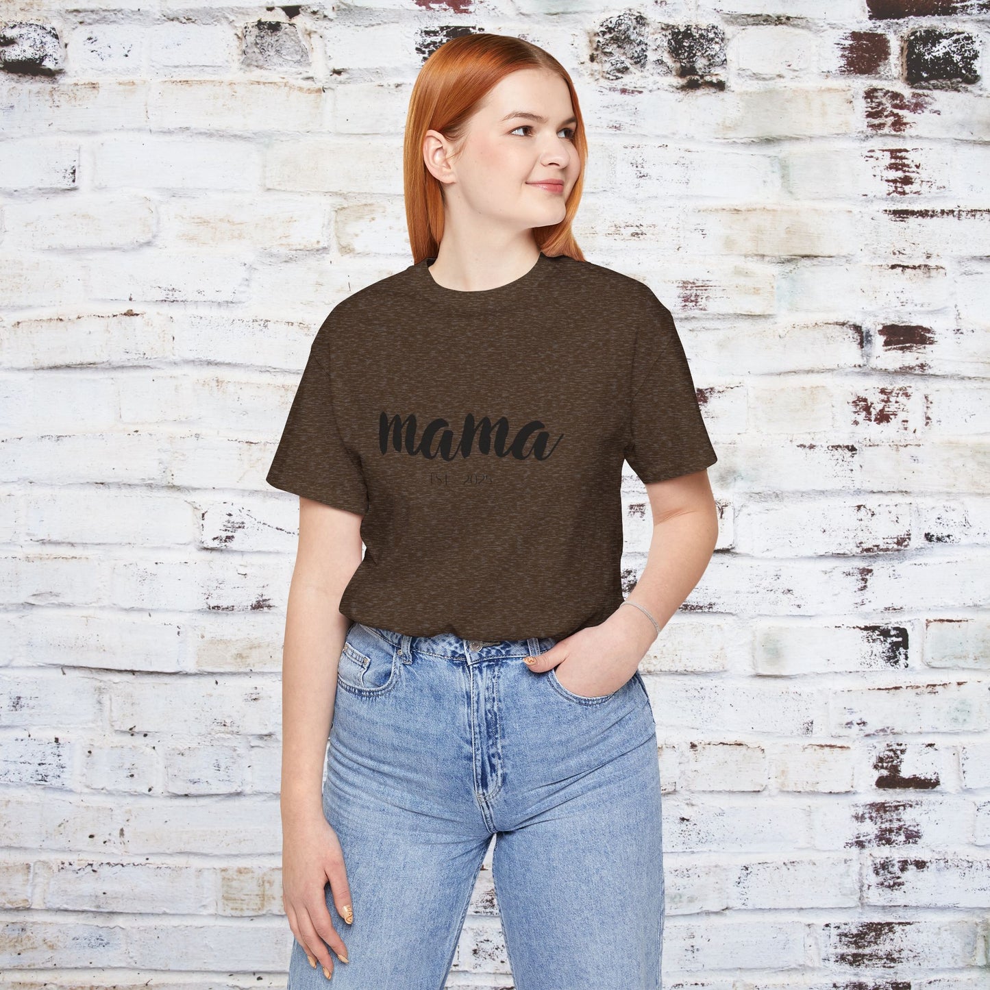 Mama Established 2023 Unisex Short Sleeve Tee - Perfect Gift for New Moms