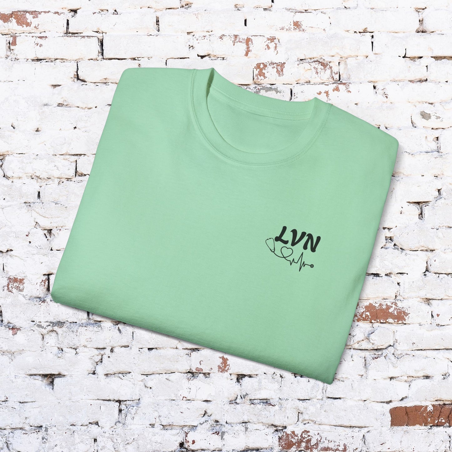 LVN Floral Heart Unisex Ultra Cotton Tee - Perfect for Healthcare Workers and Nurses