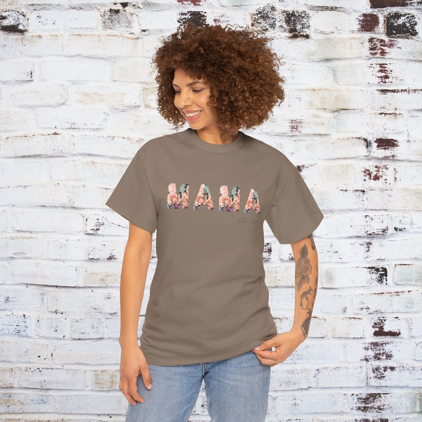 Mama Established 2011 Unisex Heavy Cotton Tee - Perfect Gift for Moms