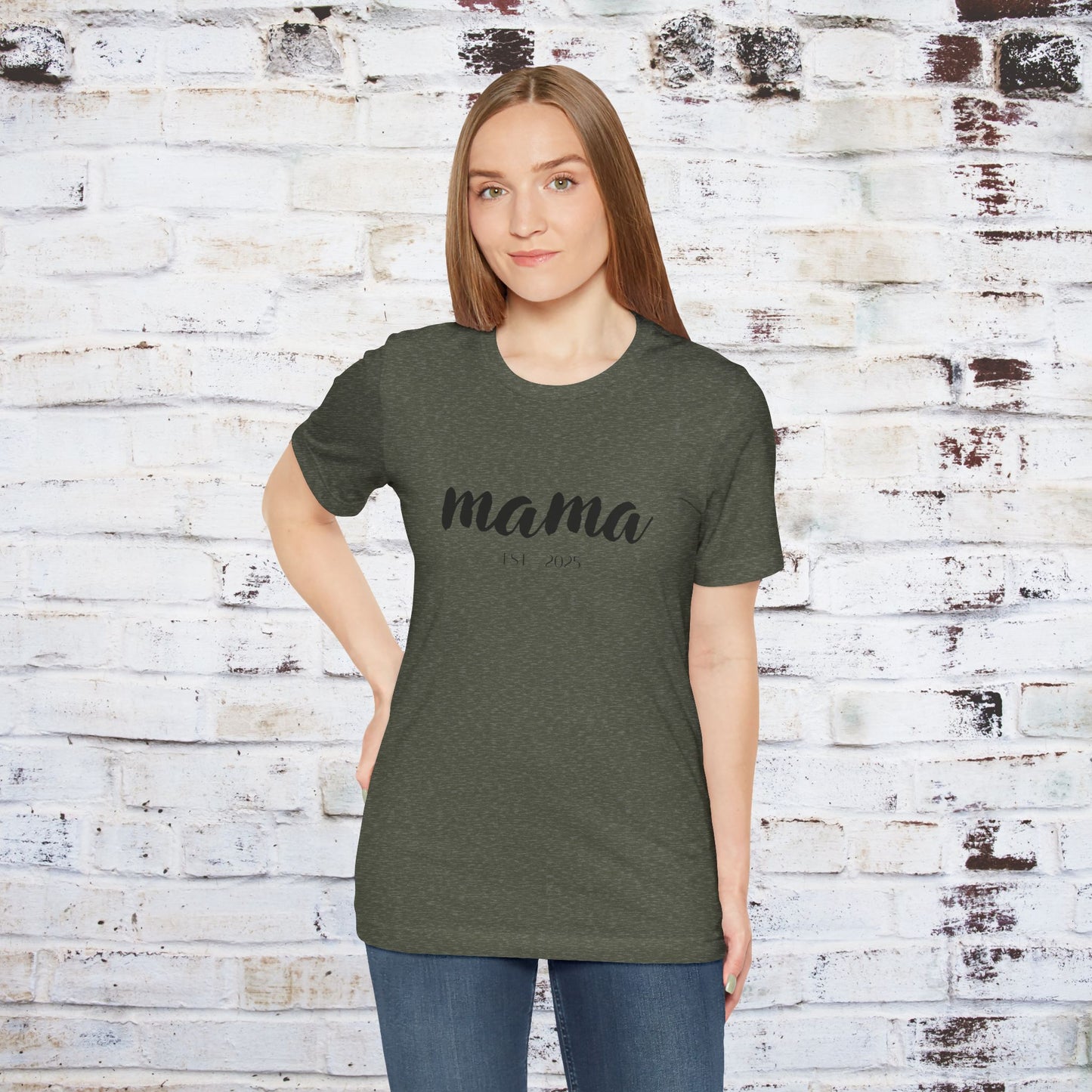Mama Established 2023 Unisex Short Sleeve Tee - Perfect Gift for New Moms